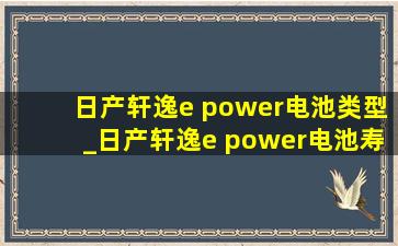 日产轩逸e power电池类型_日产轩逸e power电池寿命